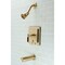 Kingston Brass KB86570CKL Single-Handle Tub and Shower Faucet, Brushed Brass KB86570CKL - alternate 3